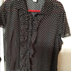 PLUS SIZE Nygard brown/cream Blouse